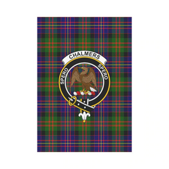 Clan Chalmers Modern Tartan Crest Garden Flag LB63 Clan Chalmers Tartan Today   