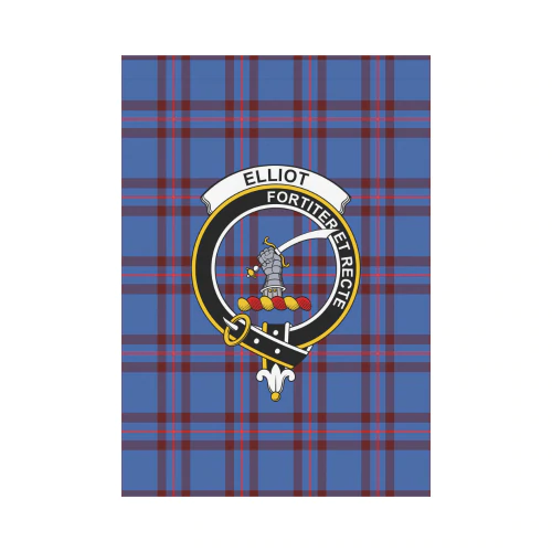 Clan Elliot Modern Tartan Crest Garden Flag GY67 Clan Elliot Tartan Today   