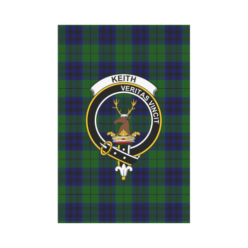 Clan Keith Modern Tartan Crest Garden Flag UA61 Clan Keith Tartan Today   