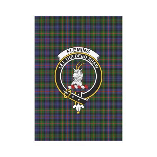 Clan Fleming Tartan Crest Garden Flag FP99 Clan Fleming Tartan Today   