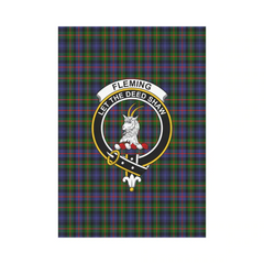 Clan Fleming Tartan Crest Garden Flag FP99 Clan Fleming Tartan Today   