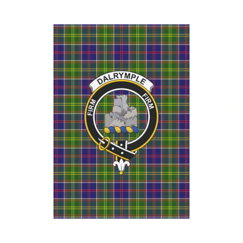 Clan Dalrymple Tartan Crest Garden Flag UC67 Clan Dalrymple Tartan Today   