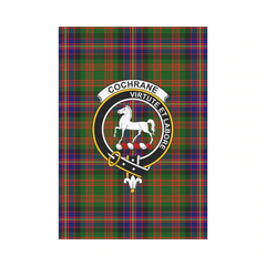 Clan Cochrane Modern Tartan Crest Garden Flag EZ77 Clan Cochrane Tartan Today   