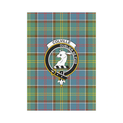 Clan Colville District Tartan Crest Garden Flag GL47 Clan Colville Tartan Today   