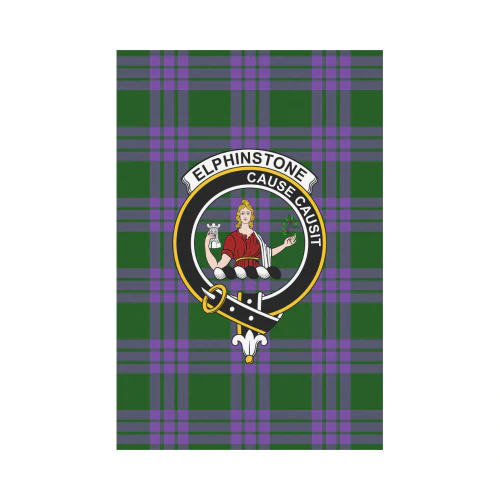 Clan Elphinstone Tartan Crest Garden Flag LK27 Clan Elphinstone Tartan Today   