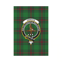 Clan Orrock Tartan Crest Garden Flag CR39 Clan Orrock Tartan Today   