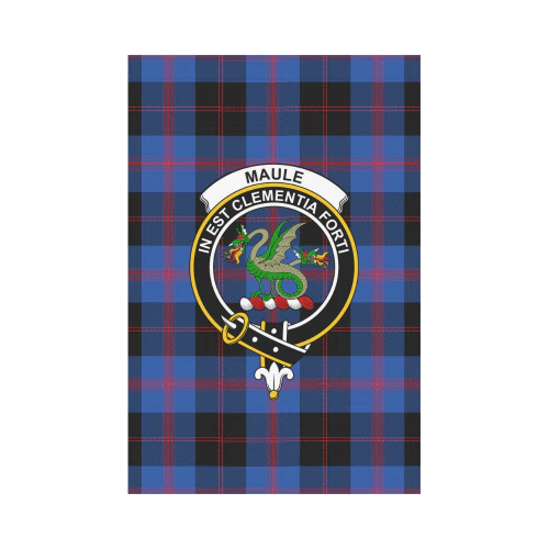 Clan Maule Tartan Crest Garden Flag KE84 Clan Maule Tartan Today   