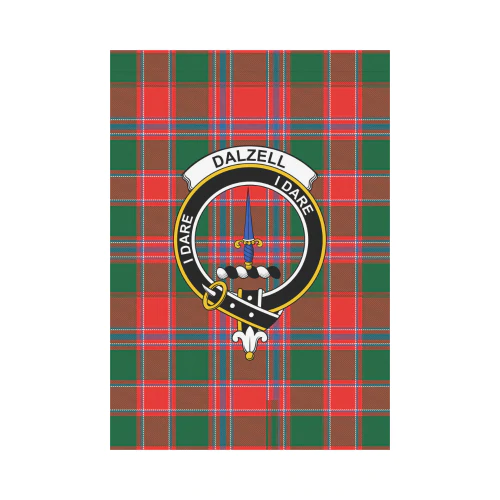 Clan Dalziel Modern Tartan Crest Garden Flag HH74 Clan Dalziel Tartan Today   