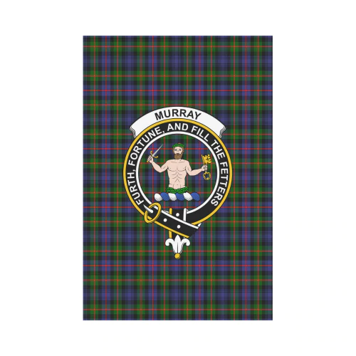 Clan Murray Of Atholl Modern Tartan Crest Garden Flag KD38 Clan Murray Tartan Today   