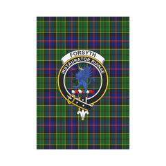 Clan Forsyth Modern Tartan Crest Garden Flag MD77 Clan Forsyth Tartan Today   