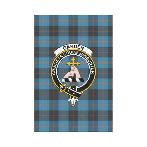 Clan Garden Tartan Crest Garden Flag US42 Garden Tartan (Clan Garden) Tartan Today   