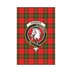 Clan Dunbar Modern Tartan Crest Garden Flag GG18 Clan Dunbar Tartan Today   