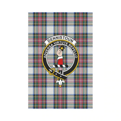 Clan Dennistoun Tartan Crest Garden Flag OK46 Clan Dennistoun Tartan Today   