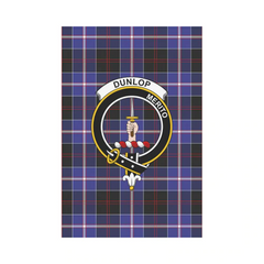 Clan Dunlop Modern Tartan Crest Garden Flag PD30 Clan Dunlop Tartan Today   