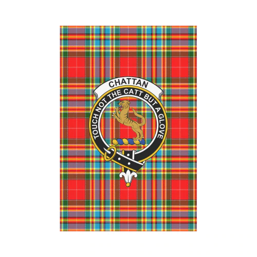 Clan Chattan Tartan Crest Garden Flag HX52 Clan Chattan Tartan Today   