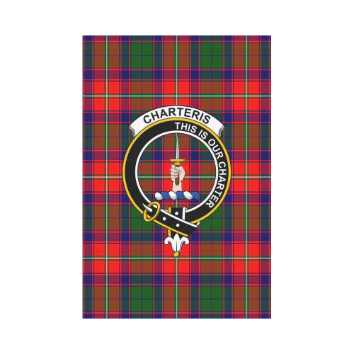 Clan Charteris District Tartan Crest Garden Flag HH99 Clan Charteris Tartan Today   