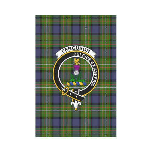 Clan Fergusson Modern Tartan Crest Garden Flag WR48 Clan Fergusson Tartan Today   