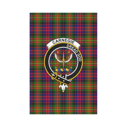 Clan Carnegie Modern Tartan Crest Garden Flag BV80 Clan Carnegie Tartan Today   