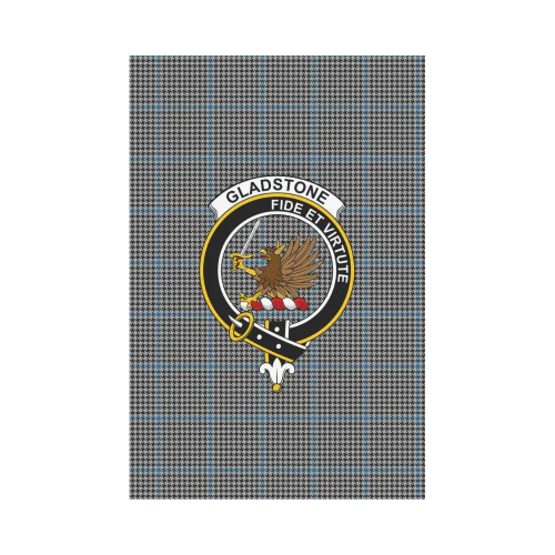 Clan Gladstone Tartan Crest Garden Flag WC63 Clan Garden Tartan Today   