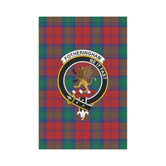 Clan Fotheringham Modern Tartan Crest Garden Flag ZJ37 Clan Fotheringham Tartan Today   