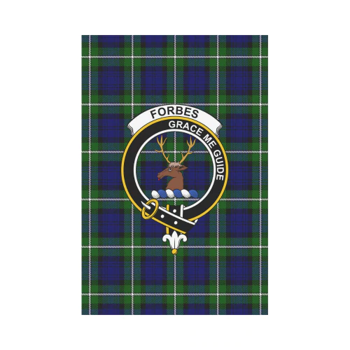 Clan Forbes Modern Tartan Crest Garden Flag SC42 Clan Forbes Tartan Today   