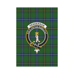 Clan Henderson Modern Tartan Crest Garden Flag DY49 Clan Henderson Tartan Today   