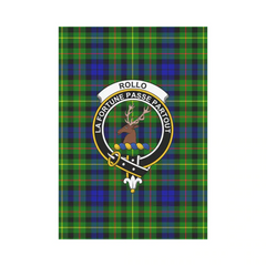 Clan Rollo Tartan Crest Garden Flag GS80 Clan Rollo Tartan Today   