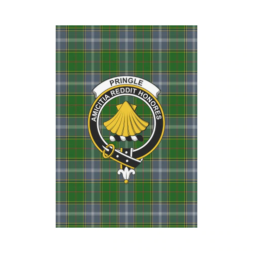 Clan Pringle Tartan Crest Garden Flag KI54 Clan Pringle Tartan Today   