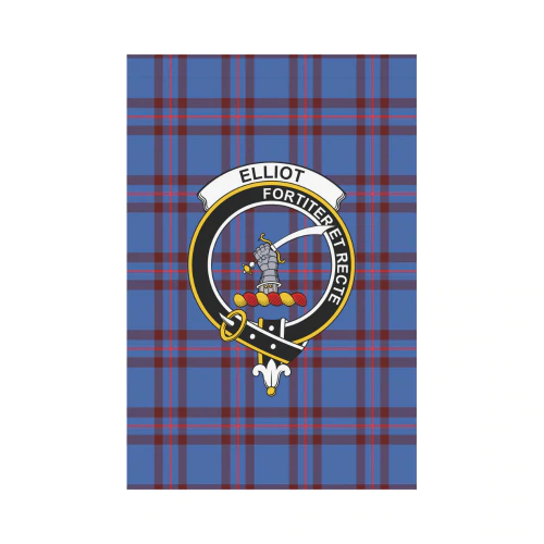 Clan Elliot Modern Tartan Crest Garden Flag GY67 Clan Elliot Tartan Today   