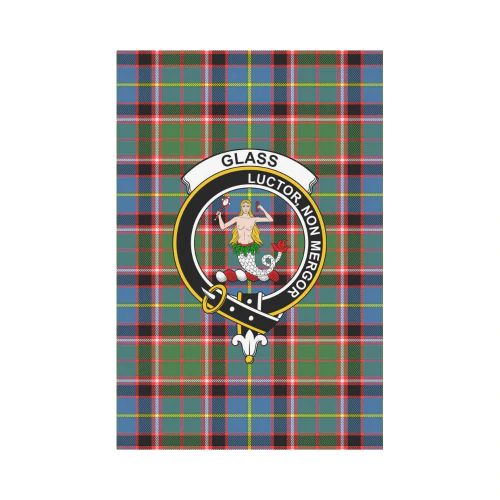 Clan Glass Tartan Crest Garden Flag CN86 Clan Glass Tartan Today   