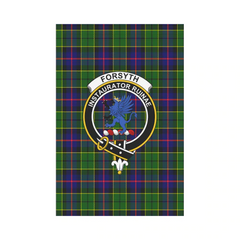 Clan Forsyth Modern Tartan Crest Garden Flag MD77 Clan Forsyth Tartan Today   