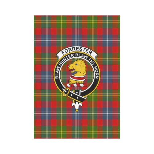 Clan Forrester Tartan Crest Garden Flag BP98 Clan Forrester Tartan Today   