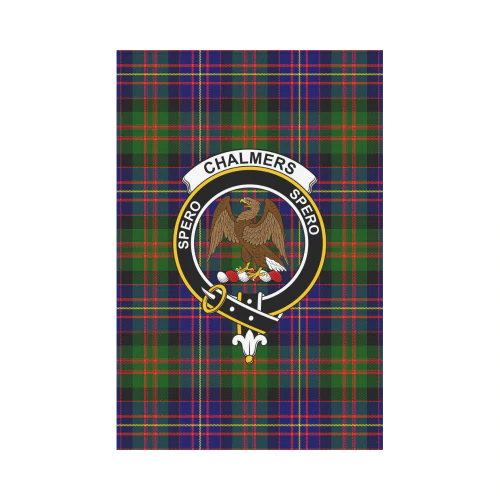 Clan Chalmers Modern Tartan Crest Garden Flag LB63 Clan Chalmers Tartan Today   