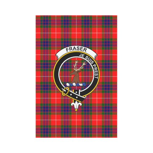 Clan Fraser Of Lovat Tartan Crest Garden Flag RO87 Clan Fraser Tartan Today   