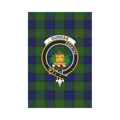 Clan Dundas Modern Tartan Crest Garden Flag OZ83 Clan Dundas Tartan Today   