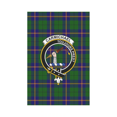 Clan Carmichael Modern Tartan Crest Garden Flag XC32 Clan Carmichael Tartan Today   