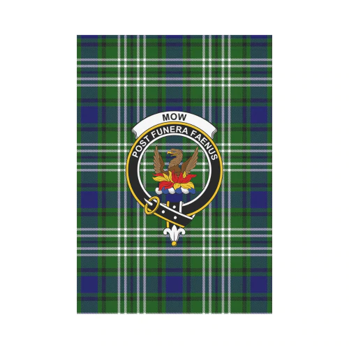 Clan Mow Tartan Crest Garden Flag YL12 Clan Mow Tartan Today   