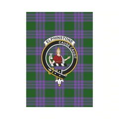 Clan Elphinstone Tartan Crest Garden Flag LK27 Clan Elphinstone Tartan Today   