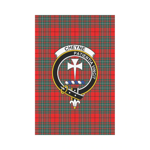 Clan Cheyne Tartan Crest Garden Flag JR24 Clan Cheyne Tartan Today   