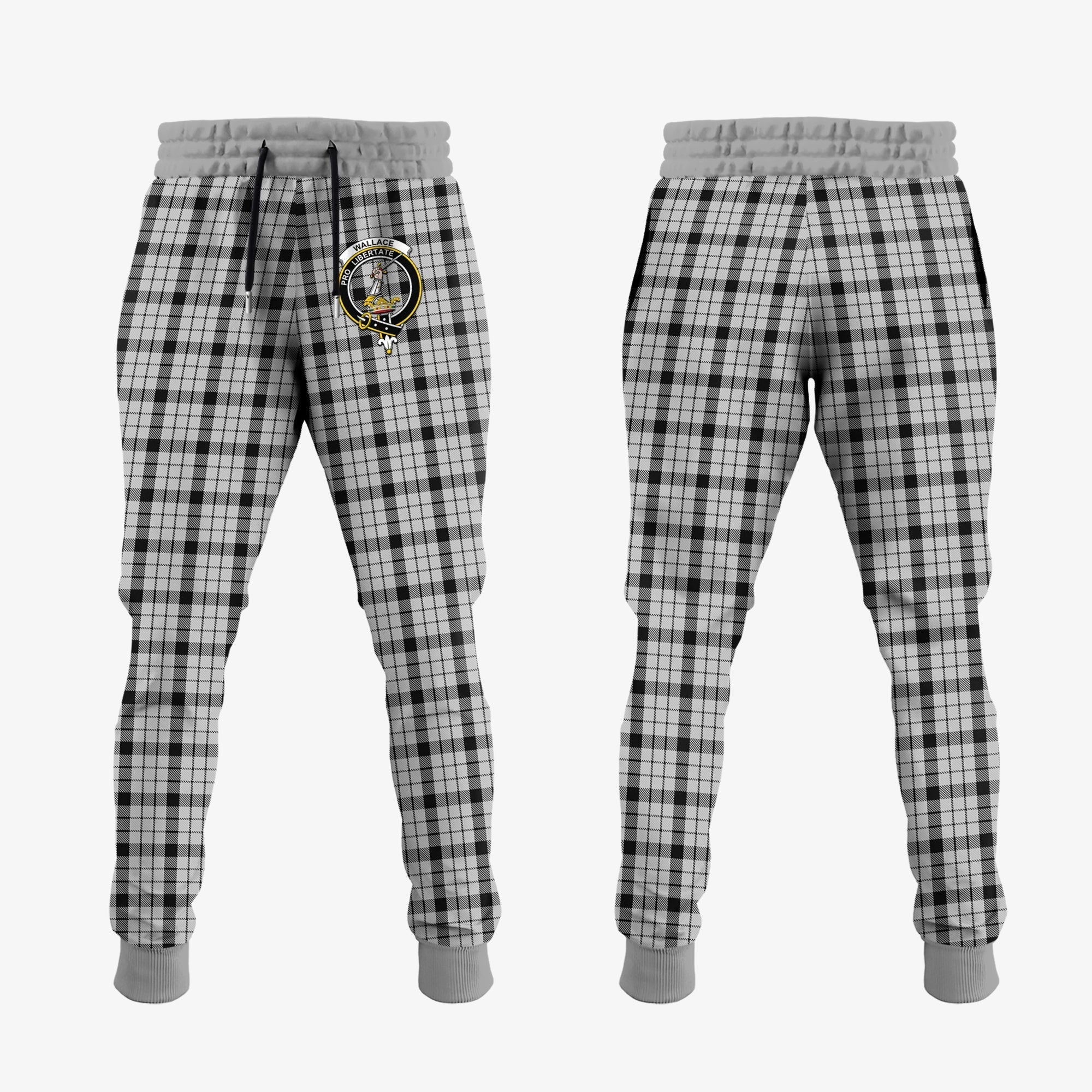 Clan Wallace Dress Tartan Crest Jogger Sweatpants ZQ69 Clan Wallace Tartan Today   