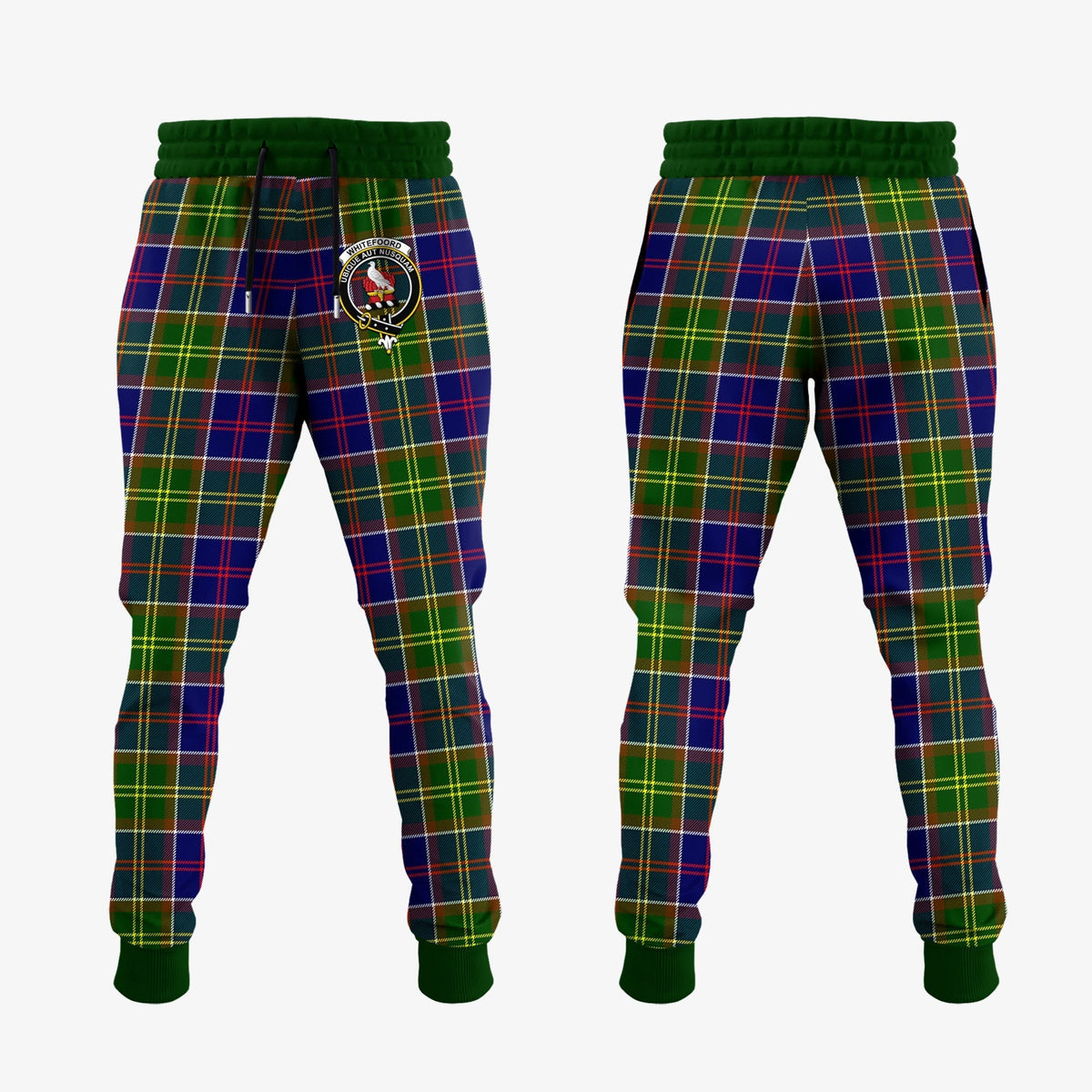 Clan Whitefoord Modern Tartan Crest Jogger Sweatpants EV12 Clan Whitefoord Tartan Today   